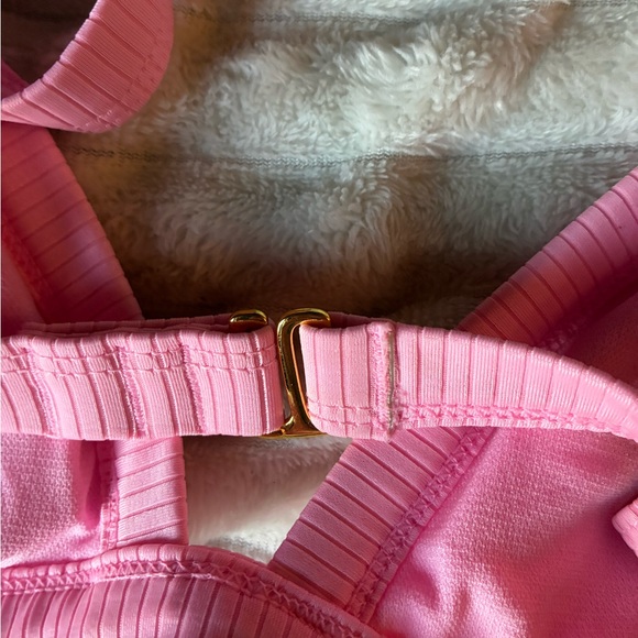 Pink Ribbed Bikini Top - Picture 4 of 5